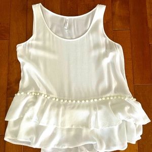 Southern Tide Ruffle Sleeveless Top